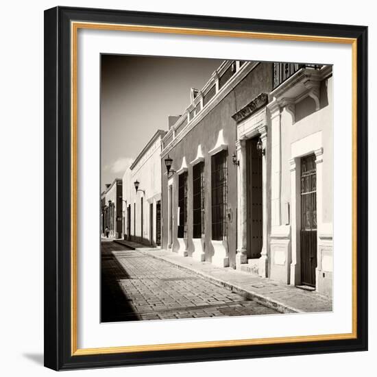 ¡Viva Mexico! Square Collection - Colorful Street V - Campeche-Philippe Hugonnard-Framed Photographic Print