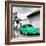 ¡Viva Mexico! Square Collection - Coral Green VW Beetle Car in San Cristobal de Las Casas-Philippe Hugonnard-Framed Photographic Print