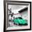 ¡Viva Mexico! Square Collection - Coral Green VW Beetle Car in San Cristobal de Las Casas-Philippe Hugonnard-Framed Photographic Print