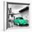 ¡Viva Mexico! Square Collection - Coral Green VW Beetle Car in San Cristobal de Las Casas-Philippe Hugonnard-Framed Photographic Print