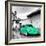 ¡Viva Mexico! Square Collection - Coral Green VW Beetle Car in San Cristobal de Las Casas-Philippe Hugonnard-Framed Photographic Print