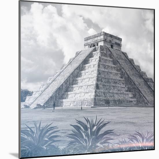 ¡Viva Mexico! Square Collection - El Castillo Pyramid - Chichen Itza IV-Philippe Hugonnard-Mounted Photographic Print