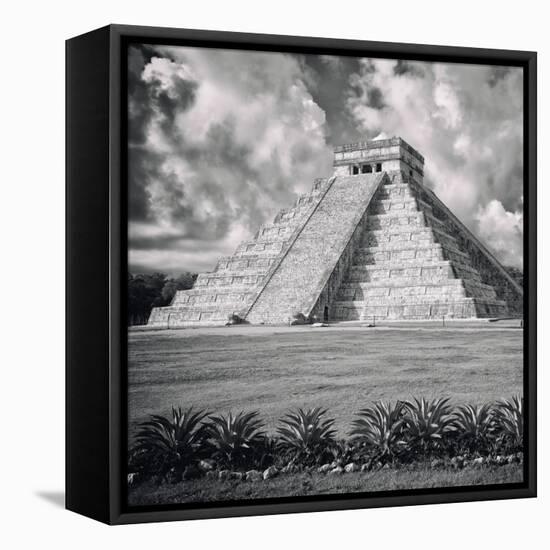 ¡Viva Mexico! Square Collection - El Castillo Pyramid - Chichen Itza IX-Philippe Hugonnard-Framed Premier Image Canvas