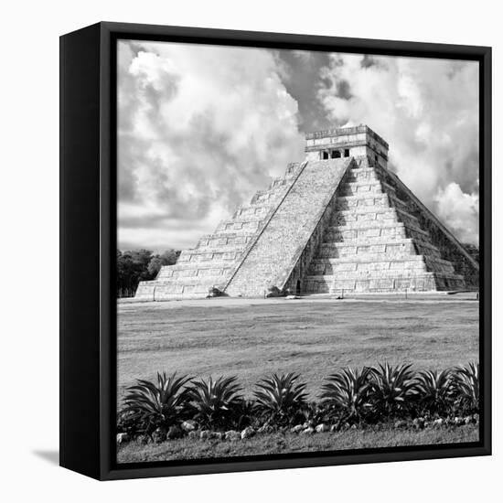 ¡Viva Mexico! Square Collection - El Castillo Pyramid - Chichen Itza XI-Philippe Hugonnard-Framed Premier Image Canvas