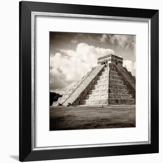 ¡Viva Mexico! Square Collection - El Castillo Pyramid in Chichen Itza I-Philippe Hugonnard-Framed Photographic Print