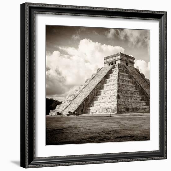 ¡Viva Mexico! Square Collection - El Castillo Pyramid in Chichen Itza I-Philippe Hugonnard-Framed Photographic Print