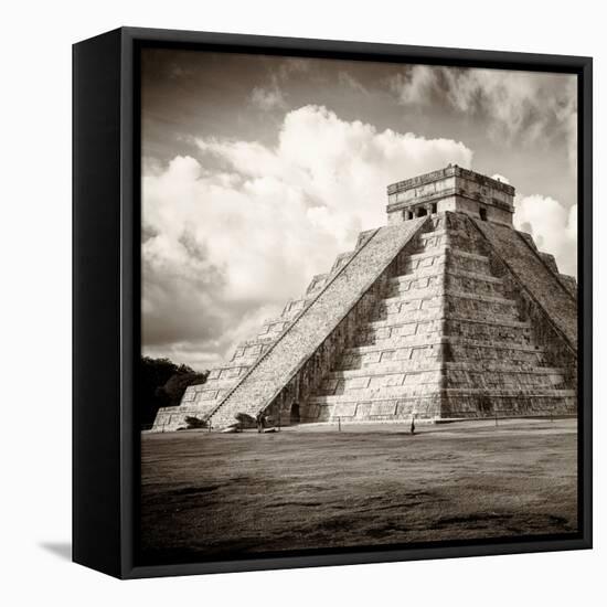 ¡Viva Mexico! Square Collection - El Castillo Pyramid in Chichen Itza I-Philippe Hugonnard-Framed Premier Image Canvas