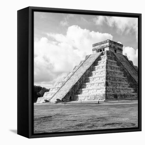 ¡Viva Mexico! Square Collection - El Castillo Pyramid in Chichen Itza III-Philippe Hugonnard-Framed Premier Image Canvas