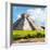 ¡Viva Mexico! Square Collection - El Castillo Pyramid in Chichen Itza V-Philippe Hugonnard-Framed Photographic Print