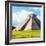 ¡Viva Mexico! Square Collection - El Castillo Pyramid in Chichen Itza-Philippe Hugonnard-Framed Photographic Print