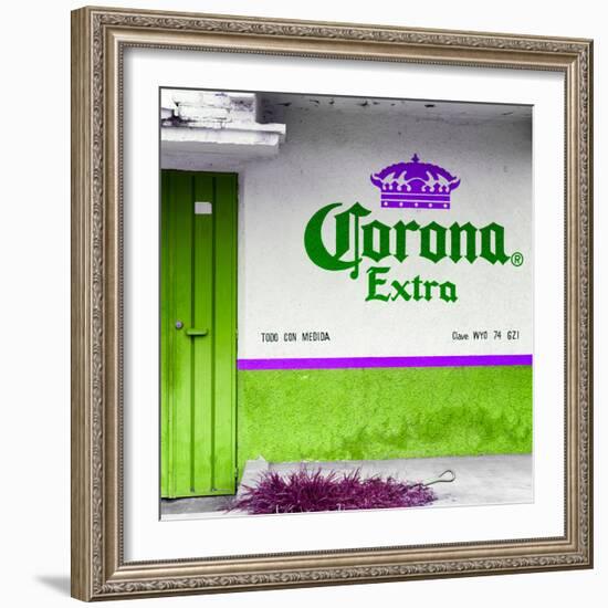 ¡Viva Mexico! Square Collection - Green Extra-Philippe Hugonnard-Framed Photographic Print