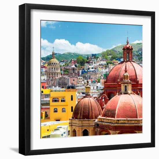 ¡Viva Mexico! Square Collection - Guanajuato Architecture II-Philippe Hugonnard-Framed Photographic Print