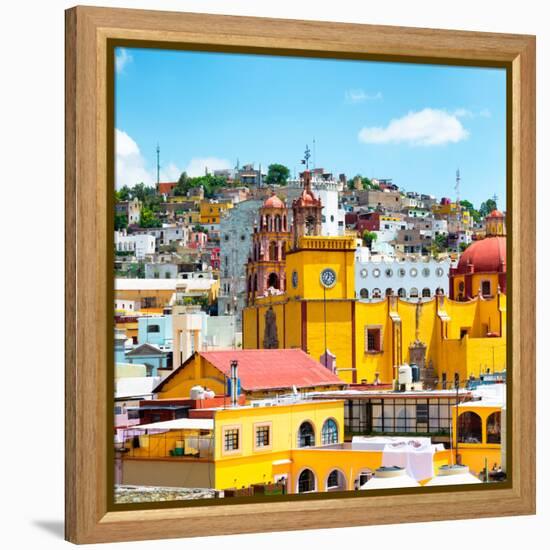 ¡Viva Mexico! Square Collection - Guanajuato Architecture VIII-Philippe Hugonnard-Framed Premier Image Canvas