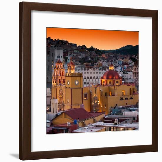 ¡Viva Mexico! Square Collection - Guanajuato at Sunset III-Philippe Hugonnard-Framed Photographic Print