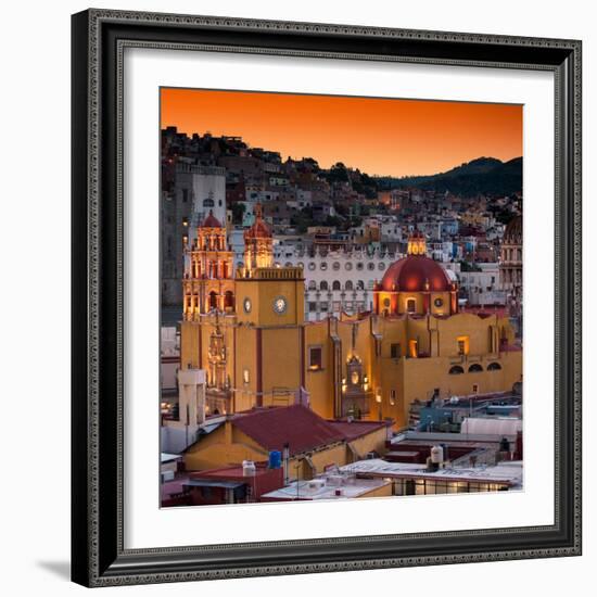 ¡Viva Mexico! Square Collection - Guanajuato at Sunset III-Philippe Hugonnard-Framed Photographic Print