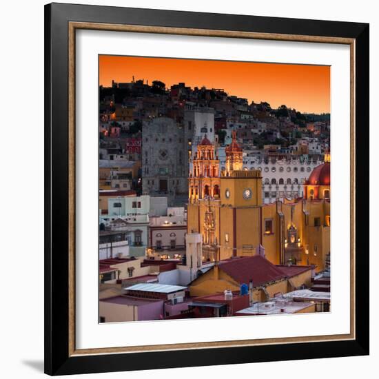 ¡Viva Mexico! Square Collection - Guanajuato at Sunset IV-Philippe Hugonnard-Framed Photographic Print