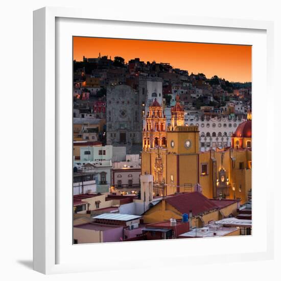 ¡Viva Mexico! Square Collection - Guanajuato at Sunset IV-Philippe Hugonnard-Framed Photographic Print