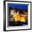 ¡Viva Mexico! Square Collection - Guanajuato Church by Night-Philippe Hugonnard-Framed Photographic Print
