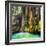 ¡Viva Mexico! Square Collection - Hanging Roots of Ik-Kil Cenote II-Philippe Hugonnard-Framed Photographic Print