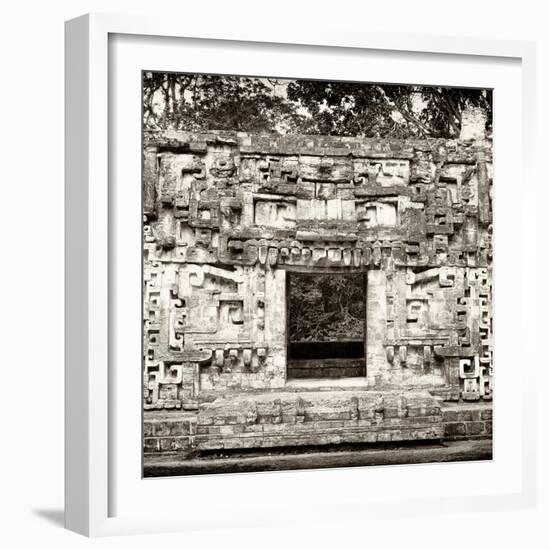 ¡Viva Mexico! Square Collection - Hochob Mayan Pyramids of Campeche I-Philippe Hugonnard-Framed Photographic Print