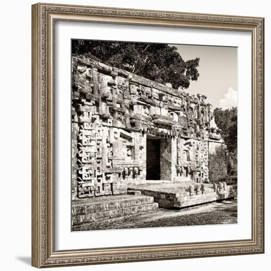 ¡Viva Mexico! Square Collection - Hochob Mayan Pyramids of Campeche VII-Philippe Hugonnard-Framed Photographic Print