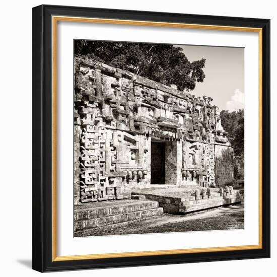 ¡Viva Mexico! Square Collection - Hochob Mayan Pyramids of Campeche VII-Philippe Hugonnard-Framed Photographic Print