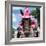 ¡Viva Mexico! Square Collection - Horse with a Pink Hat-Philippe Hugonnard-Framed Photographic Print