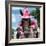 ¡Viva Mexico! Square Collection - Horse with a Pink Hat-Philippe Hugonnard-Framed Photographic Print