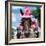 ¡Viva Mexico! Square Collection - Horse with a Pink Hat-Philippe Hugonnard-Framed Photographic Print