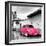 ?Viva Mexico! Square Collection - Hot Pink VW Beetle Car in San Cristobal de Las Casas-Philippe Hugonnard-Framed Photographic Print