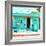 ¡Viva Mexico! Square Collection - "La Esquina" Coral Green Supermarket - Cancun-Philippe Hugonnard-Framed Photographic Print