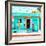 ¡Viva Mexico! Square Collection - "La Esquina" Coral Green Supermarket - Cancun-Philippe Hugonnard-Framed Photographic Print