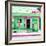 ¡Viva Mexico! Square Collection - "La Esquina" Green Supermarket - Cancun-Philippe Hugonnard-Framed Photographic Print