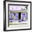 ¡Viva Mexico! Square Collection - "La Esquina" Purple Supermarket - Cancun-Philippe Hugonnard-Framed Photographic Print