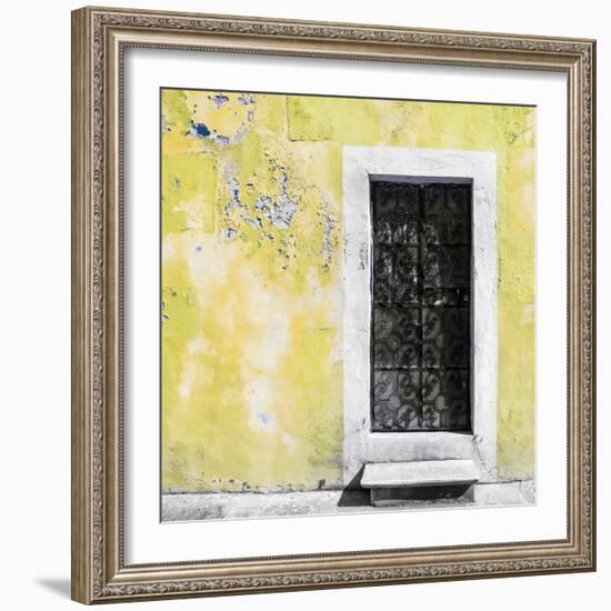 ¡Viva Mexico! Square Collection - Light Yellow Wall of Silence-Philippe Hugonnard-Framed Photographic Print