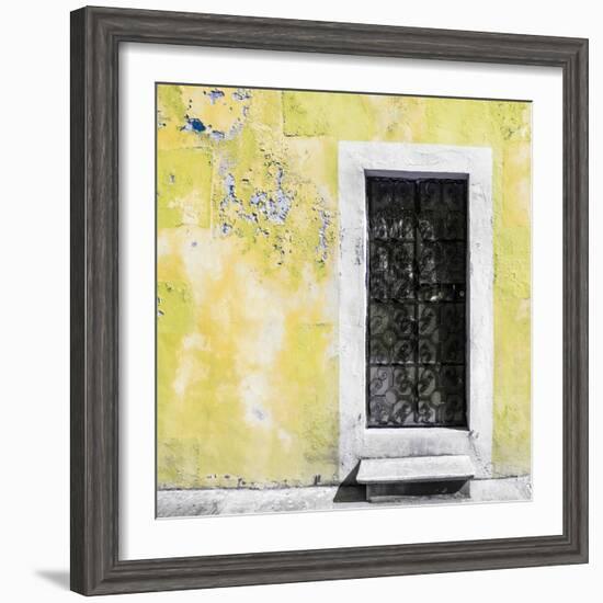 ¡Viva Mexico! Square Collection - Light Yellow Wall of Silence-Philippe Hugonnard-Framed Photographic Print