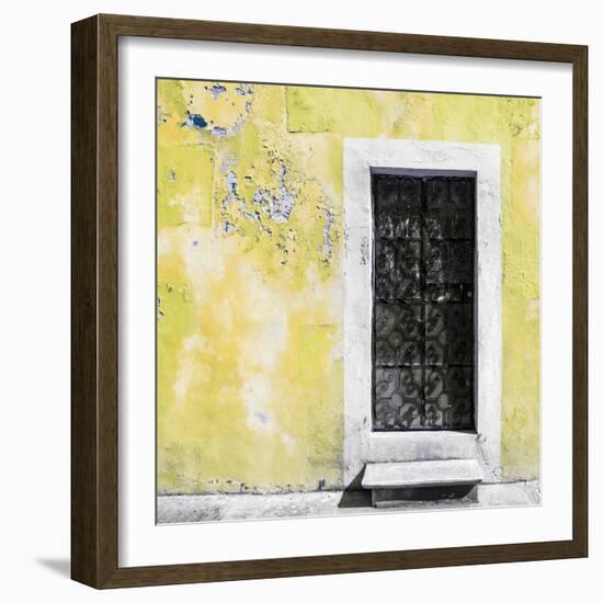 ¡Viva Mexico! Square Collection - Light Yellow Wall of Silence-Philippe Hugonnard-Framed Photographic Print