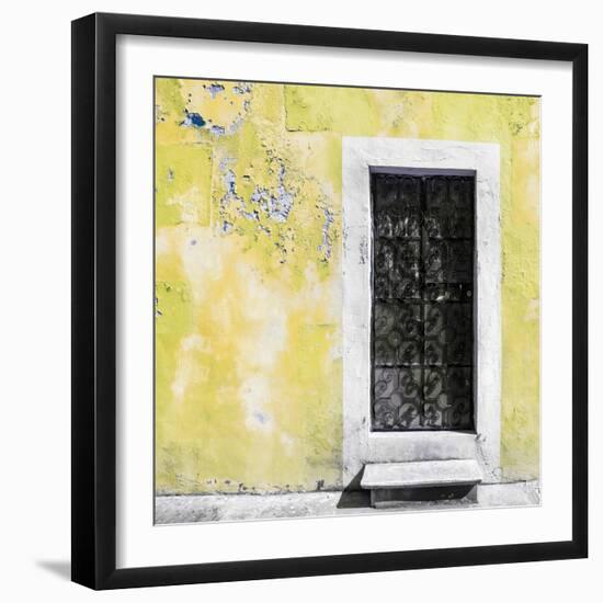 ¡Viva Mexico! Square Collection - Light Yellow Wall of Silence-Philippe Hugonnard-Framed Photographic Print