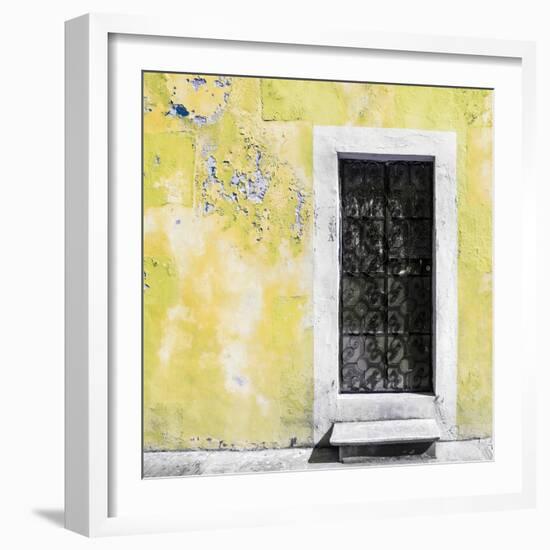 ¡Viva Mexico! Square Collection - Light Yellow Wall of Silence-Philippe Hugonnard-Framed Photographic Print