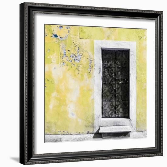 ¡Viva Mexico! Square Collection - Light Yellow Wall of Silence-Philippe Hugonnard-Framed Photographic Print