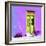 ¡Viva Mexico! Square Collection - Lime Green Door & Purple Wall in Campeche-Philippe Hugonnard-Framed Photographic Print