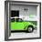 ?Viva Mexico! Square Collection - Lime Green VW Beetle Car & Peace Symbol-Philippe Hugonnard-Framed Photographic Print