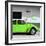 ?Viva Mexico! Square Collection - Lime Green VW Beetle Car & Peace Symbol-Philippe Hugonnard-Framed Photographic Print