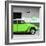 ?Viva Mexico! Square Collection - Lime Green VW Beetle Car & Peace Symbol-Philippe Hugonnard-Framed Photographic Print