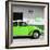 ?Viva Mexico! Square Collection - Lime Green VW Beetle Car & Peace Symbol-Philippe Hugonnard-Framed Photographic Print