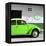 ?Viva Mexico! Square Collection - Lime Green VW Beetle Car & Peace Symbol-Philippe Hugonnard-Framed Premier Image Canvas