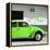 ?Viva Mexico! Square Collection - Lime Green VW Beetle Car & Peace Symbol-Philippe Hugonnard-Framed Premier Image Canvas