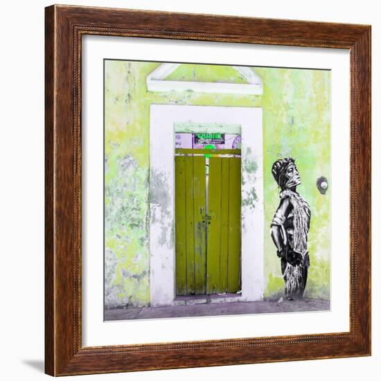 ¡Viva Mexico! Square Collection - Main entrance Door Closed III-Philippe Hugonnard-Framed Photographic Print