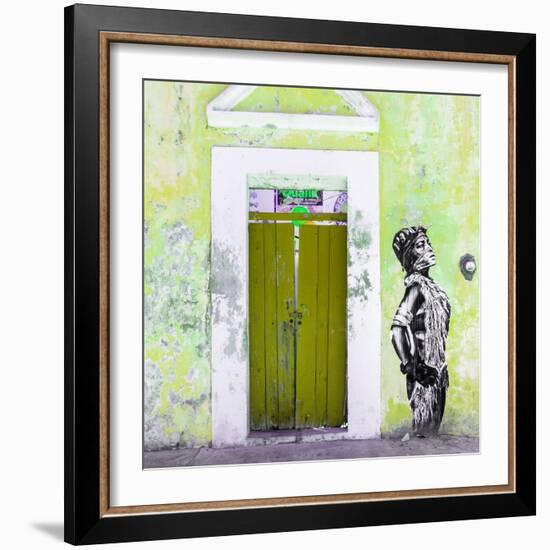 ¡Viva Mexico! Square Collection - Main entrance Door Closed III-Philippe Hugonnard-Framed Photographic Print