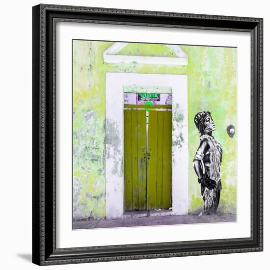 ¡Viva Mexico! Square Collection - Main entrance Door Closed III-Philippe Hugonnard-Framed Photographic Print